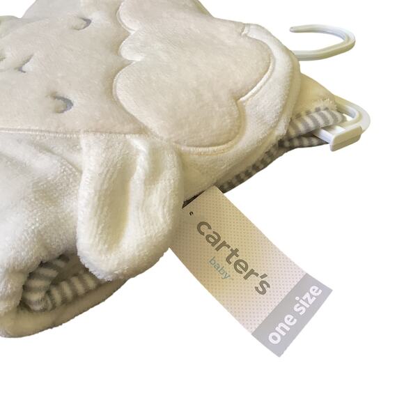 Carter's Baby Basics Cute Lamb Hooded Towel - 30"x30" - NWT - Picture 2 of 4